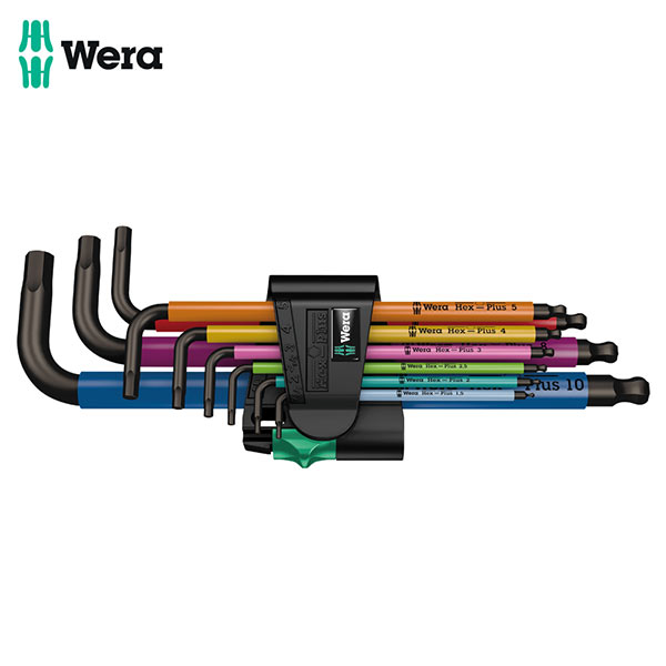 Wera 베라 컬러그립 볼L렌치세트(고무그립) 950 SPKL/9 SB (05073593)공구